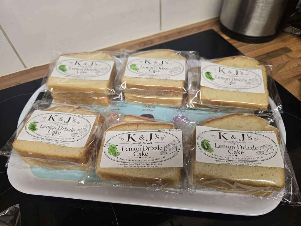 Packaged Lemon Drizzle Cakes