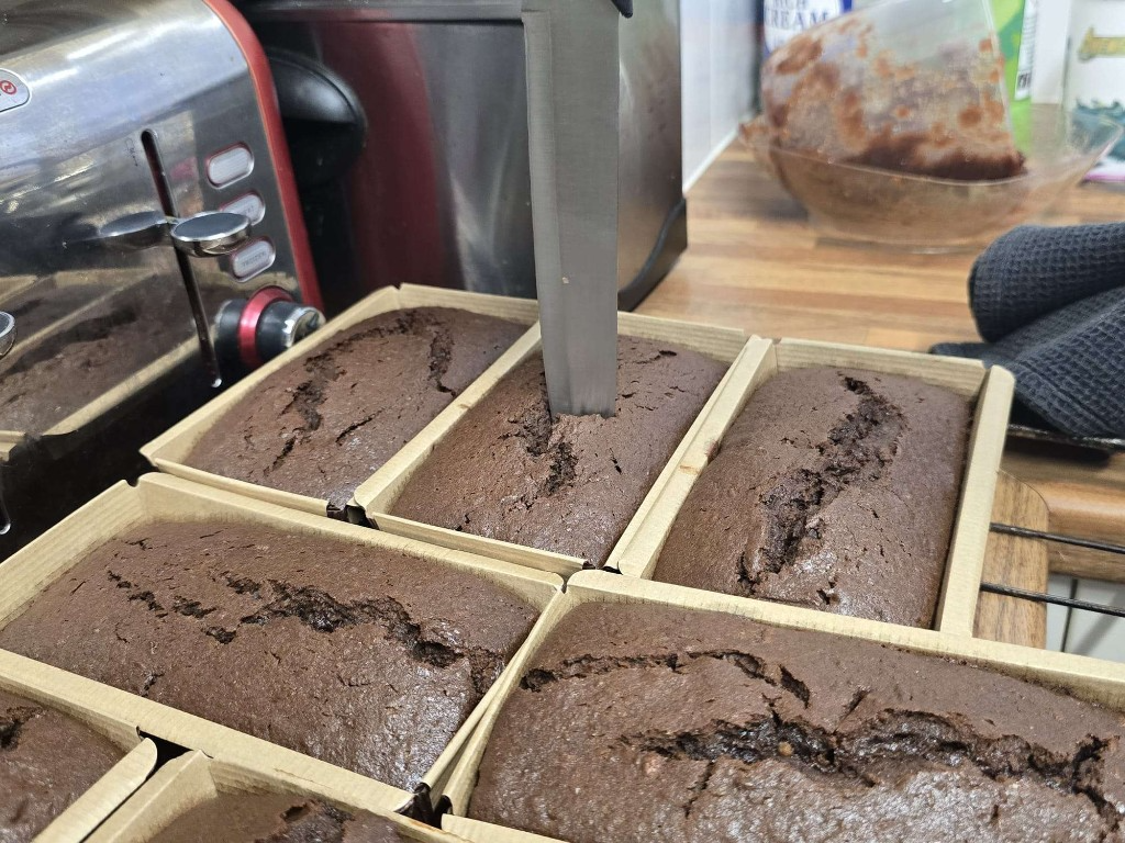 Freshly baked Rum Cake loaves